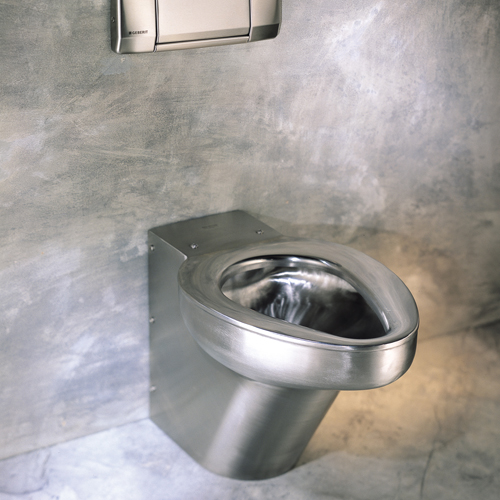 Neo-Metro 8955-W-3 Stainless Steel Contour Toilet - Wall Supply