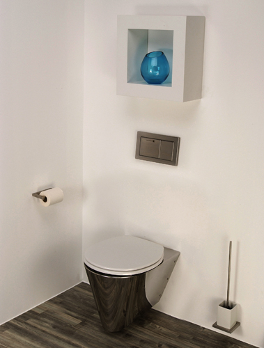 Mode Ellis short projection wall hung toilet with soft close seat